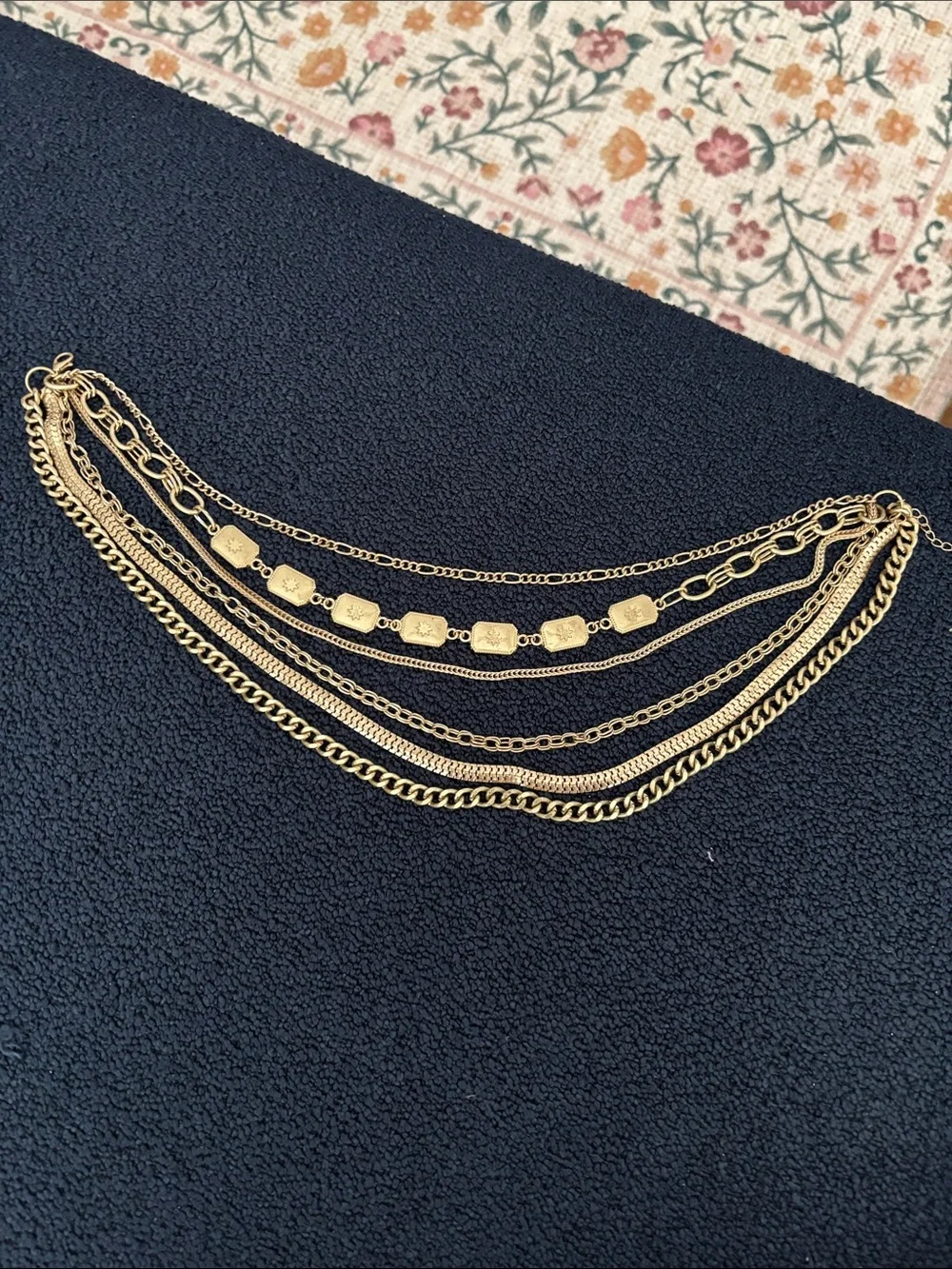 Free People Gold-Tone Layered Multi-Chain Necklace